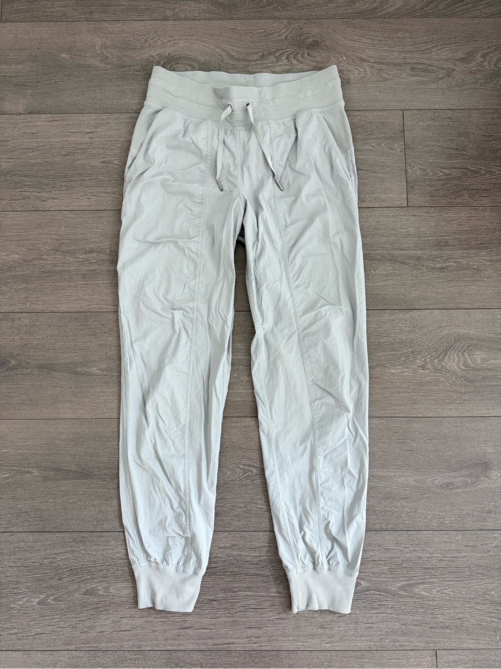 lululemon Light Gray Jogger Sweatpants yoga pants high waist dance studio 6 S